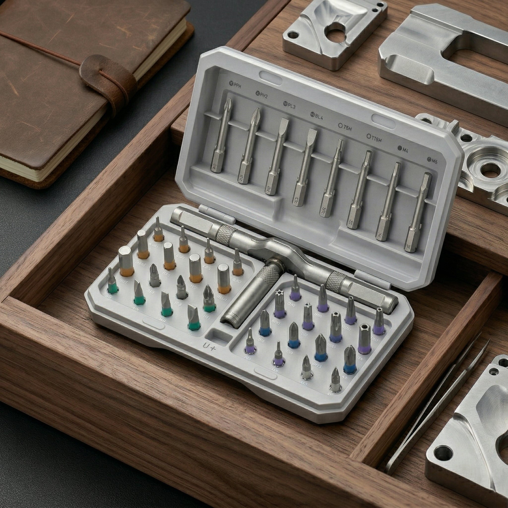 T-Handle Multi-Bit Precision Driver Set with Storage Case