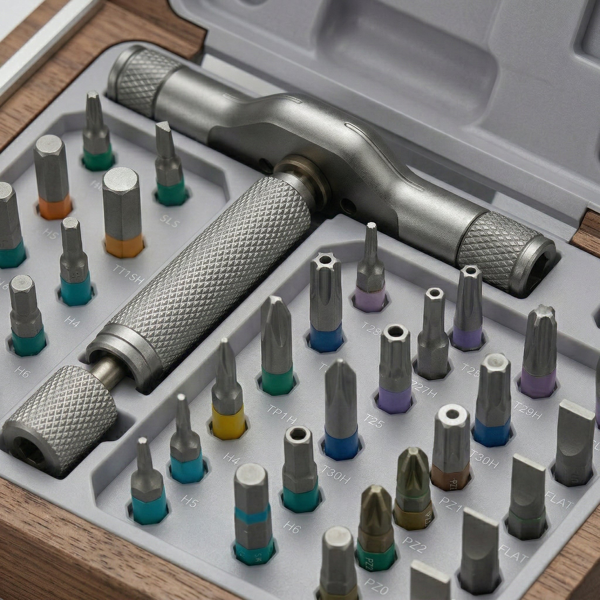 T-Handle Multi-Bit Precision Driver Set with Storage Case