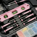 Pink Household Tool Kit with Carry Case