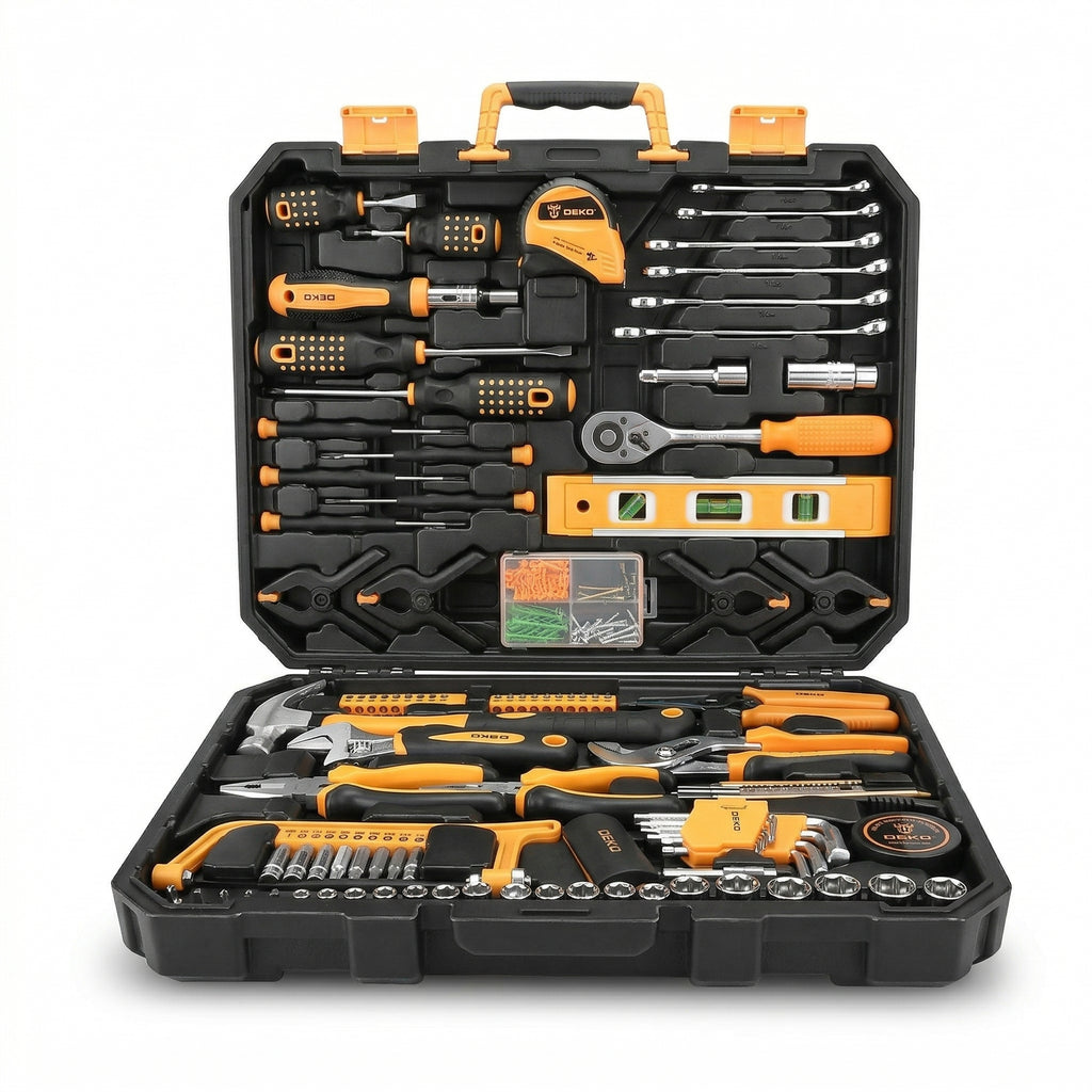 Comprehensive Household Tool Kit with Carry Case