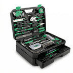 Comprehensive Household Tool Set with Multi-Layer Storage Case