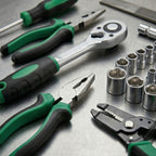Comprehensive Household Tool Set with Multi-Layer Storage Case
