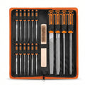 Multi-Piece Precision Hand File Set with Storage Case