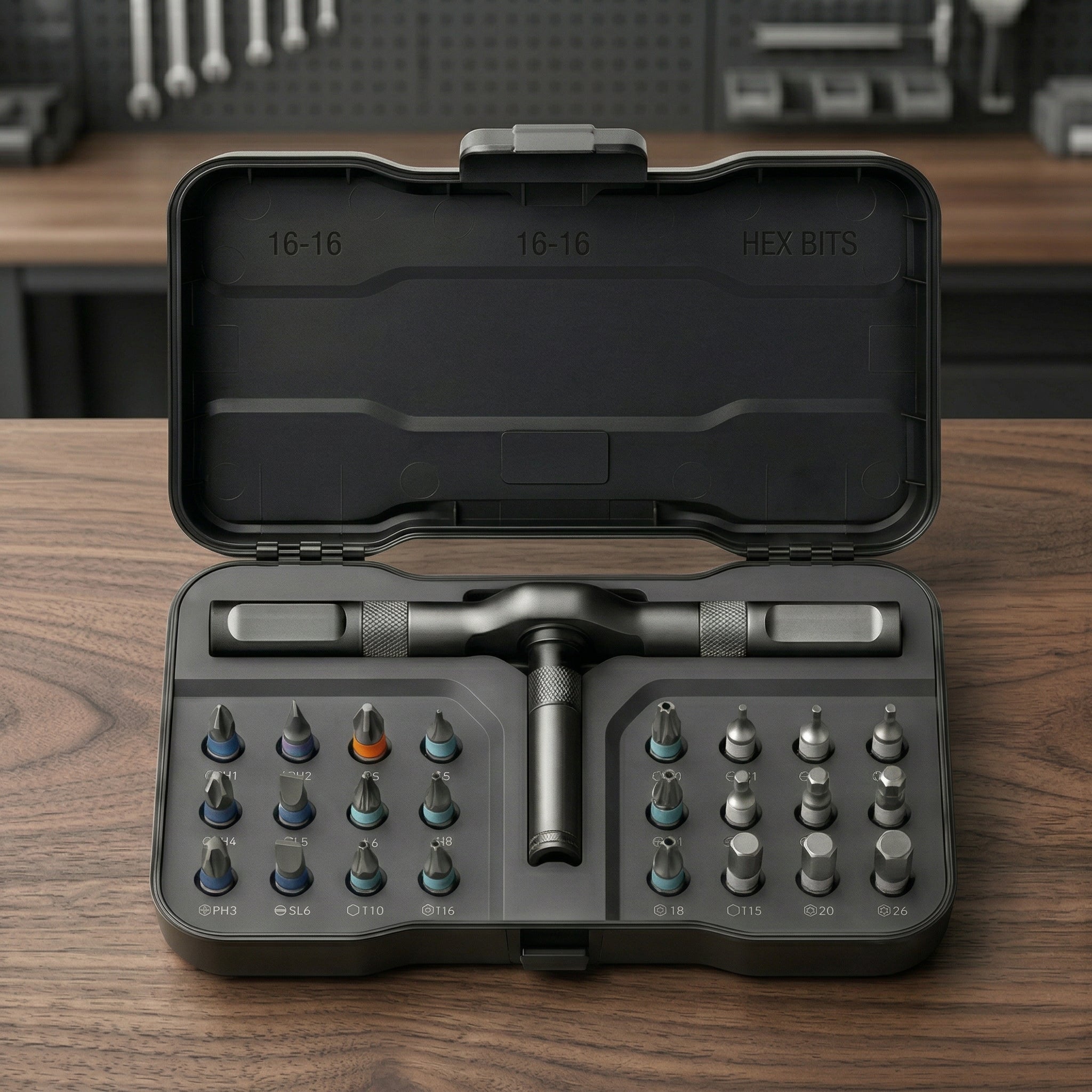 T-Handle Precision Driver Bit Set with Storage Case