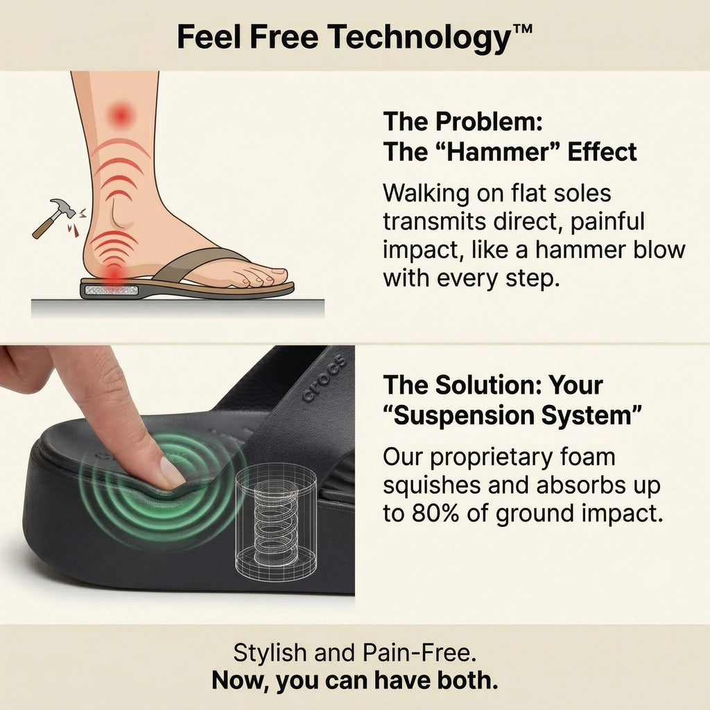 Zero-Gravity Cloud Platform Sandal – Instant Relief for Plantar Fasciitis | 90% OFF🔥 Last Day Sale