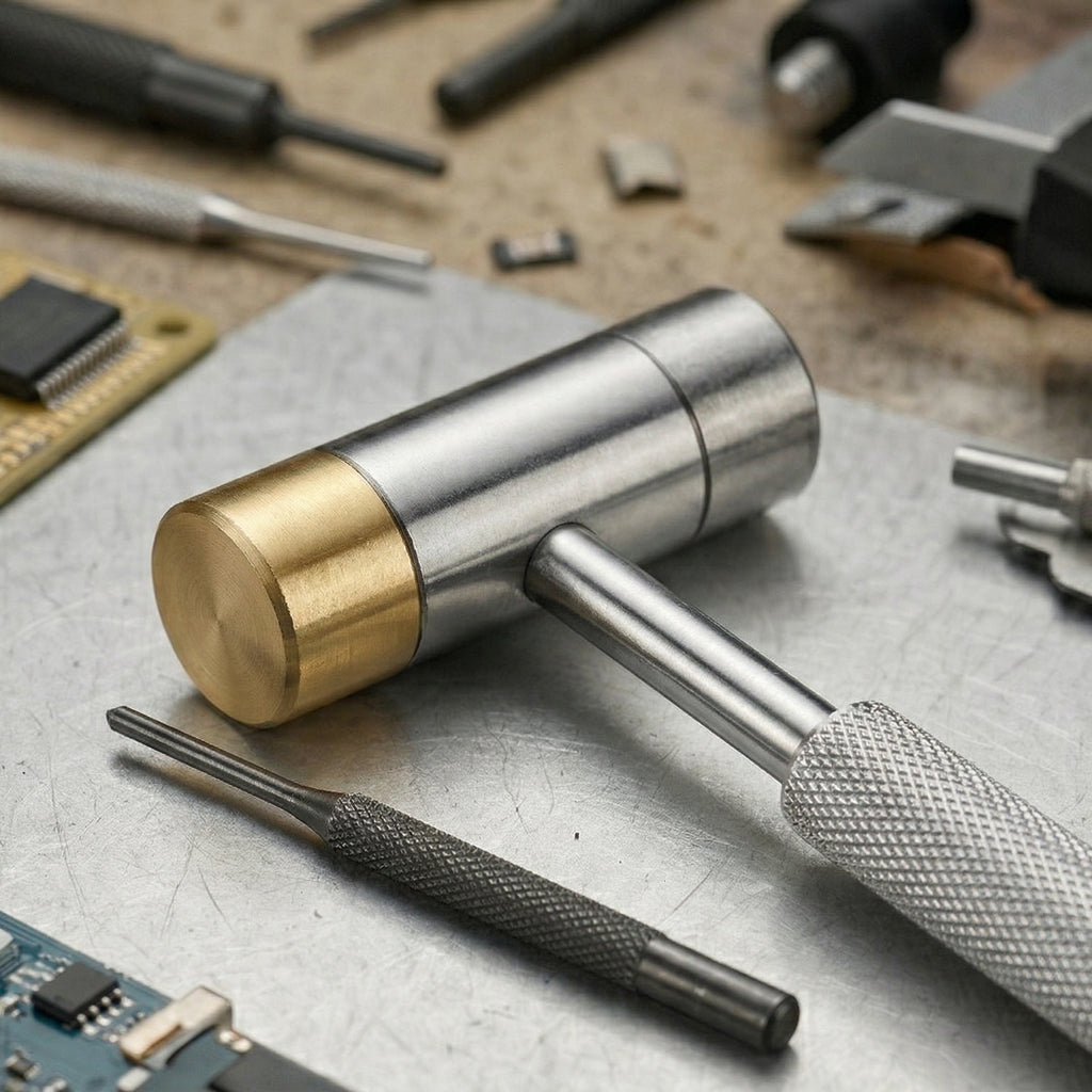 Precision Pin Punch and Small Hammer Set with Carry Case