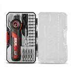 Compact Cordless Electric Screwdriver Set with Bits and Storage Case